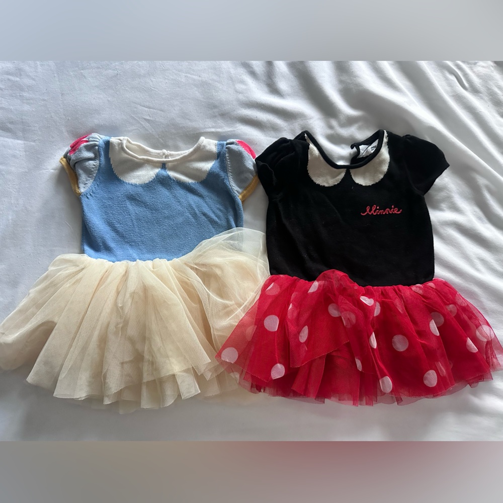 Disney x gap - Snow White and Minnie Mouse Baby Dresses with Tulle Skirts